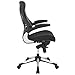 Modway Charge Ergonomic Managerial Mesh Office Chair with Flip-Up Padded Arms, Black