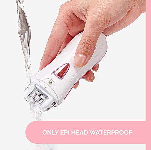 Electric Hair Removal Epilator for Women - Rechargeable Cordless Lady Depilatory Machine for Removing Shaving Hair From Legs Underarms Armpit Bikini Facial Chin Lips - Teens Girls Hair Remover Tweezer