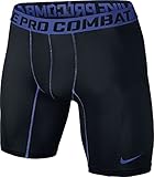 Mens Nike Core Compression Six Inch Shorts Black/Game Royal Blue 519977-012 Size Small