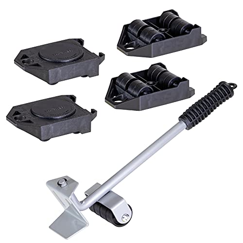 WAGNER moving dolly set MM 3113 I furniture lifter + 4 rollers I ideal for lifting and moving furniture during transport & moving I extremely resilient I load capacity 800 kg - 20311305