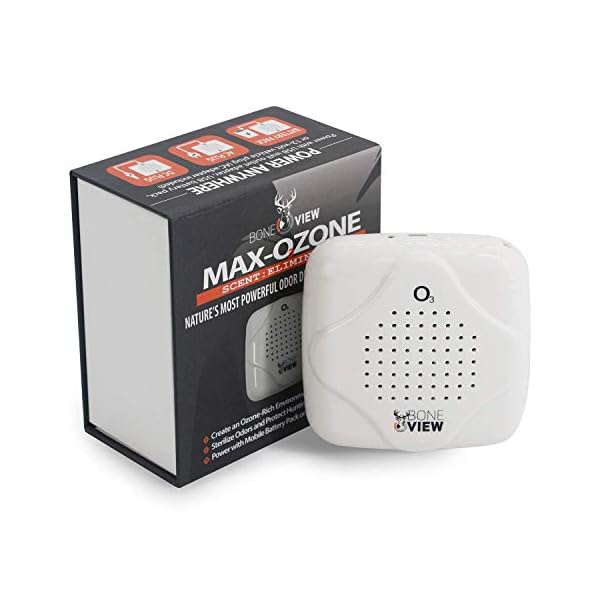 MAX Ozone Generator by BoneView, Odor Elimination System for Your Deer