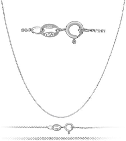 Cloverlon Italian 1mm Thin Silver-tone Chain Necklace In 12 - 36 Inches