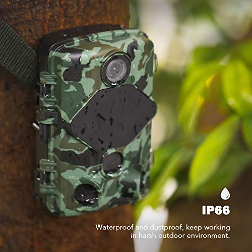 usogood 20MP Wildkamera mit Infrarot Nachtsicht 1080P Wildtierkamera mit Bewegungsmelder, 120° Weitwinkel Vision, IP66… – Bild 6