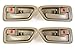 PT Auto Warehouse TO-2562E-QS - Interior Inside Door Handle/Trim, Beige/Tan - Front/Rear Left/Right, Set of 4, Replaces 6920630120A0, 6920530120A0, 6927733030A0, 6927833030A0