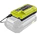 Ryobi 40-Volt Lithium-Ion Charger Gen2 with Portable USB Charger 40v Li-Ion Model OP403A