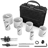 Ryker Hole Saw Kit with Arbors and Replacement