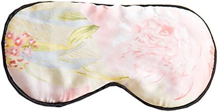 Natural Silk Sleep Mask &amp; Blindfold Sleeping Eye Mask Travel Eye Mask, F