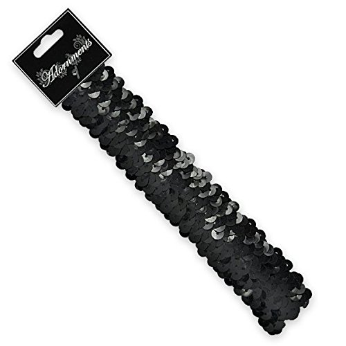 3 Row Metallic Stretch Sequin Headband