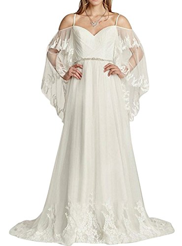 Rightbride Ivory Charming Beach Wedding Dresses 2017 For Bride