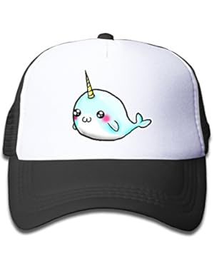 Nerd Cute Little Narwhal Children Kids Nylon Adjustable Baseball Cap One Size Fits Most