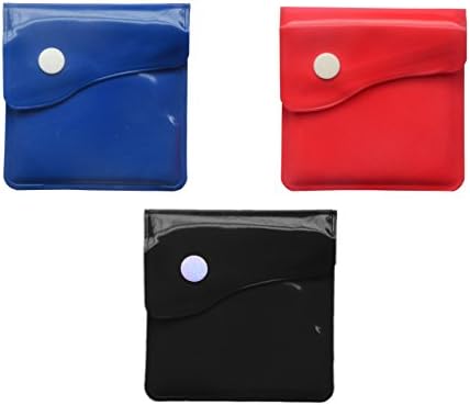 Jedulin 3 Pack Portable Reusable Pocket Ashtray Pouch Ash Pocket Cigarette Ashtray for Outdoor Travel Use