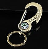 Nument(TM) Multifunction Retro Bronze Climbing Keychain Car Keychain with Bottle Opener Compass and Gradienter