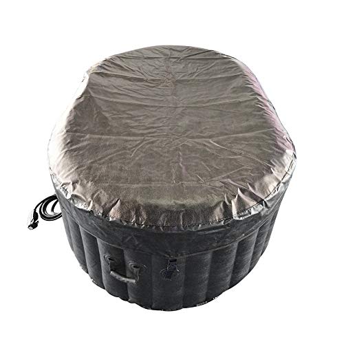 ALEKO Oval Inflatable High Powered Bubble Jetted Hot Tub Spa with