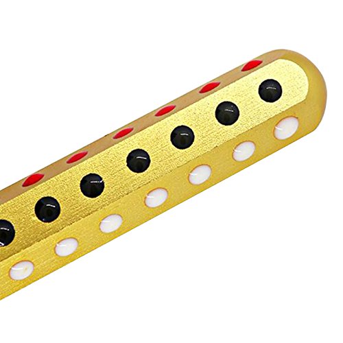 Zinnor Germanium Uplifting Massage Roller Beauty Wand for Face and Body - Rejuvenates Face and Neck Skin Care Beauty Massager, Metal Handle, Gold