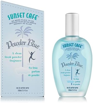 Sunset Cafe Powder Blue Ed Perfume, 100 ml عطر سانسيت كافي بودر