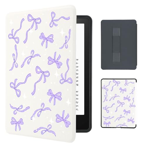 Cozynestcy Purple Cute Bows Case for 6