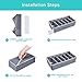 Mavvel Drawer Organisers for Women Bra Underwear - Fabric Foldable 4 Set Drawer Storage Organiser Dividers for Bra Tie Belt Scarf, Large Tidy Box Organiser Bedroom for Drawer Closet, Grey