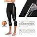 Men Neoprene Slimming Pants for Weight Loss Hot Thermo Sauna Sweat Capri Fitness Workout Body Shaper (Black #3, 2XL)