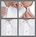 Comfy Clothiers 10-Pack White Collar Extenders - Elastic Extenders for Dress Shirts