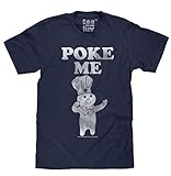 Pillsbury Doughboy Poke Me Men's Tee-Medium  Navy Heather