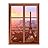 Wall26 Removable Wall Sticker/Wall Mural - Eiffel Tower in Paris - Creative Window View Vinyl Sticker - 36"x48"