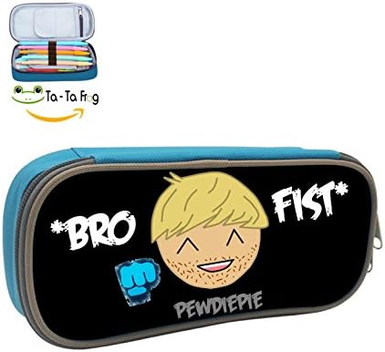 Pew-Die-Pie Large Capacity Student Pencil Case Makeup Pouch