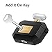 AirPods Pro Case-Airpods Pro Case Cover Keychain Drop Proof (Cute Silicone Skin for AirPods Pro Charging Case) with Fur Ball for Airpods 3 Perfume Bottle Gold with Strap Black(Front LED Visible)