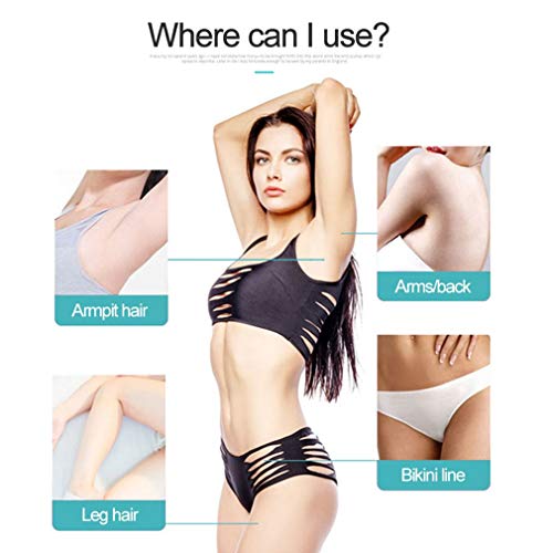 ShepoIseven Multifunctional Electric Lady Epilator Painless Epilator Remover Hair Trimmer,Purple - Thumbnail 4