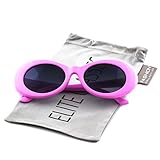 Elite Vintage NIRVANA Kurt Cobain Round Sunglasses For Women Men Eyewear (Pink, 65)