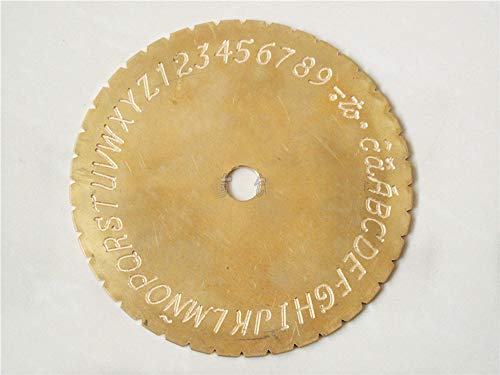 GOOG New Doube Sides/Dial Font Disc Modern Block for Inside Ring Engraving Machine
