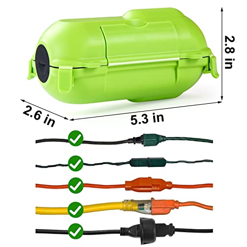 2 Pack Outdoor Extension Cord Covers, IP44 Waterproof, Adjustable