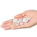 White Cable Clips Nails, Wire Nail Clamps Cable Staples for Ethernet Cable RG6 RG59 CAT5 CAT6 RJ45 TV (300 Pieces, 7 mm)