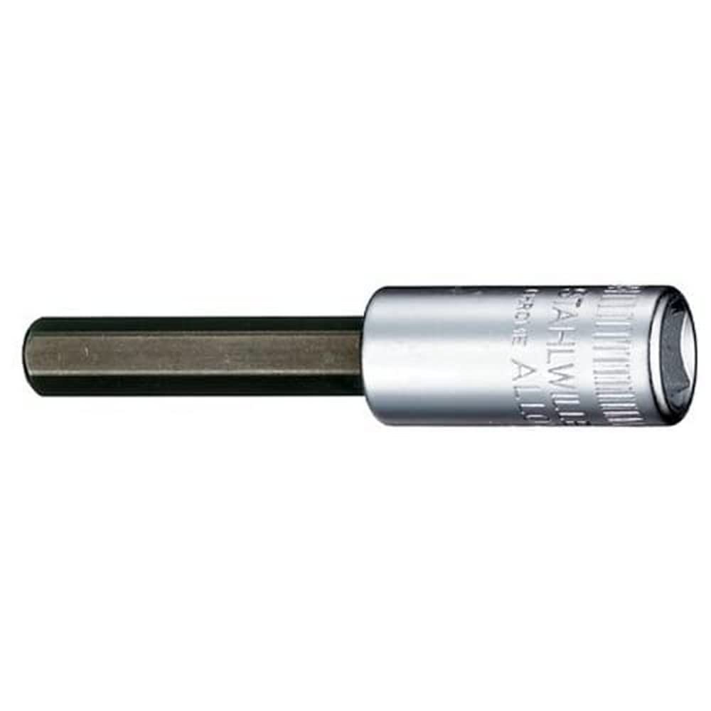 Stahlwille 01050006 44 High Performance Steel INHEX Socket, 1/4 inch Drive, 6 mm Size, 55 mm Length, Pack of 5