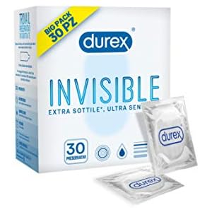 Preservativi ultra sottili durex invisible (0.048 mm) 30 pezzi cod: 981082302