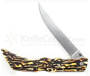 Uncle Henry 169UHCP 7Cr17MoV Steel Lockback Folding Fillet Knife with Nylon Sheath