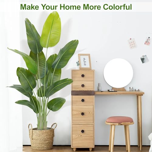 Keeplush Artificial Plant Bird of Paradise 180 cm High Indoor Artificial Plant with 13 Leaves, Large Outdoor Artificial Tree for Indoor Home Living Room Office Bedrooms Garden Verandas (2Pack)
