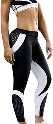 Caopixx Women Yoga Pants Womens 3D Print Yoga Skinny Workout Clothes Gym Leggings Sports Pants Training Fitness Trousers