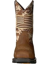 ARIAT Work Men's MNS Workhog Patriot St Earth Sand Camo Construction Boot
