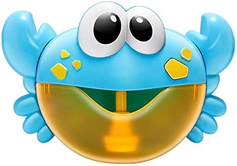 Bubble Machine Crabs Music Light Electric Bubble Maker Baby Kids Outdoor Swimming Bathtub Soap Machine with Music Water Toy Cute (Cover H)