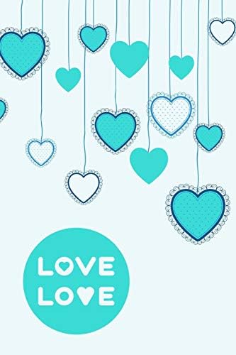Love Love: Dotted Notebook, Journals and Books, Small Notebook, Blank Journal, Journal Notebook, Dot Grid, 6X9 in (15.24 x 22.86 cm), 140 White Pages Paperback – 6 Aug 2018