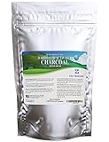 Hardwood Activated Charcoal Powder 100% from USA Trees 8 oz. All Natural. Whitens Teeth, Rejuvenates Skin and Hair, Detoxifies, Helps Digestion, Treats Poisoning, Bug Bites, Wounds. FREE scoop!