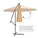 Patio Umbrella Cantilever Umbrella Offset Umbrella Market Umbrella Deck Outdoor 10' Hanging Umbrella with Base for Garden Backyard Poolside