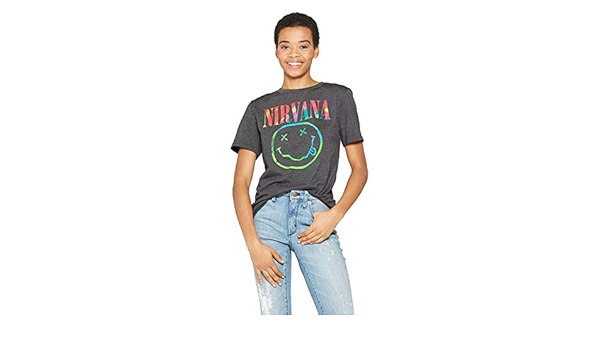 Nirvana Women's Short-Sleeve Neon Smile 