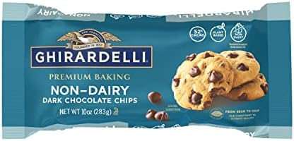 GHIRARDELLI Non-Dairy Dark Chocolate Chips for Baking, Premium Baking Chips, 10 OZ Bag
