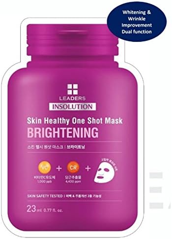 Leaders Skin Healthy Brightening One-Shot Korean Face Mask 10 Packs