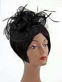 NYfashion101(TM) Cocktail Fashion Sinamay Fascinator Hat Flower Design & Net S102651