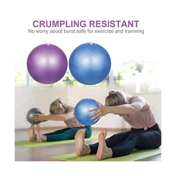 Dokpav 2pcs Pilate Balls 9 inch / 23 cm Small Fitness Yoga Ball Exercise Balance Ball for Pilates,Yoga, Core Training…