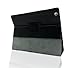 Bear Motion for iPad 2/3 / 4 - Genuine Cowhide Leather Case for iPad 2 / iPad 3 / iPad 4 with Built in Stand Support Sleep Function - Black