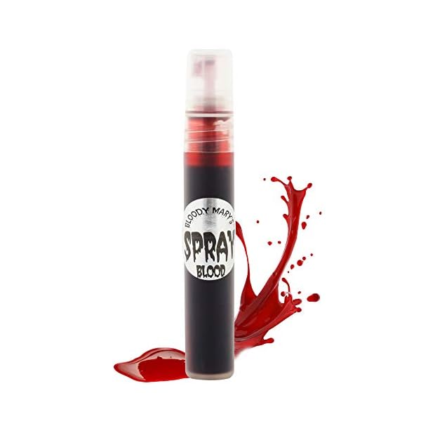 Bloody Mary Fake Blood Makeup Spray - 0.25oz - for Theater and Costume or Halloween Zombie, Vampire and Monster Dress Up