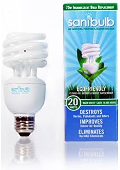 SANIBULB Air Sanitizer & Purifier CFL Bulb: 20W Warm White Replacement for 75W Incandescent Bulb
